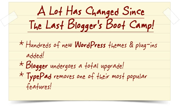2011 Blogger's Boot Camp