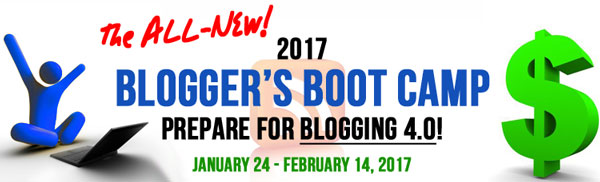 2017 Blogger's Boot Camp