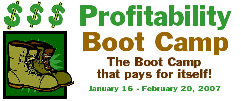 Profitability Boot Camp - The Boot Camp That Pays For Itself